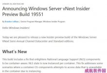 win10预览版19551今日发布 发首个Windows Server post-2004分支版本-字节律动