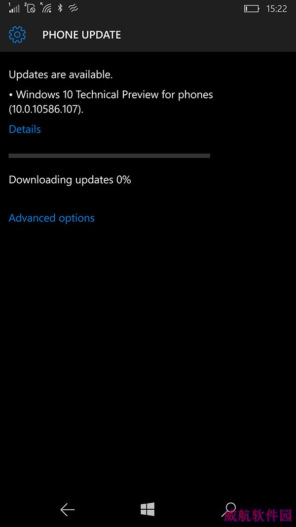 快讯：微软推送Win10 Mobile技术预览版10586.107