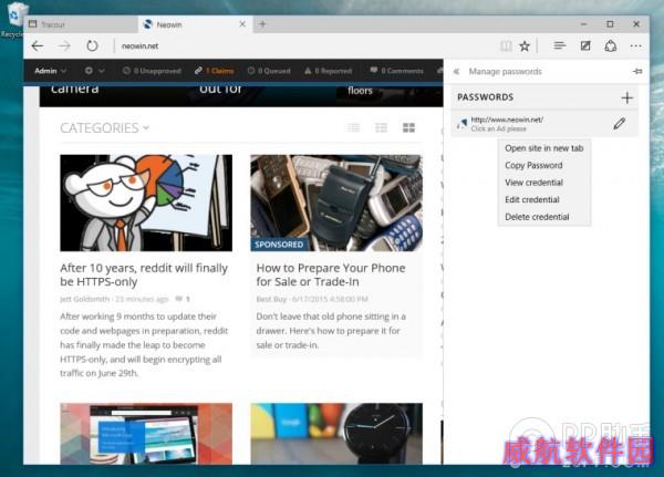 Windows10 Spartan浏览器正式启用Edge标签