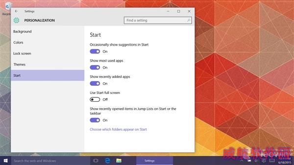 Win10最新预览版10147图赏+上手视频：多彩风