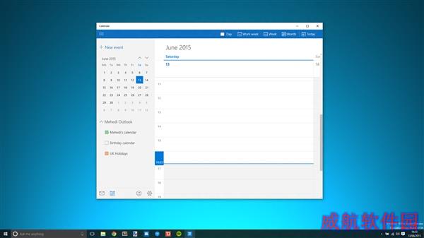 Win10新版邮件和日历应用图赏：漂亮使用