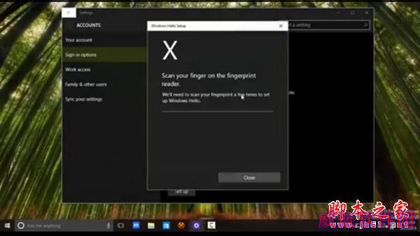 Windows 10指纹识别功能演示：好人性