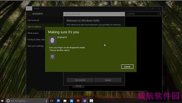 win10指纹识别登入Windows hello演示视频