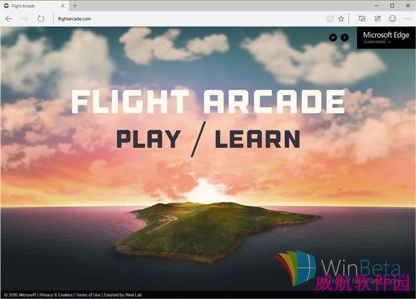微软模拟飞行登陆Windows 10浏览器：超流畅