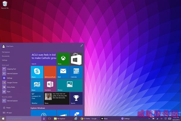 靓！Windows 10 Build 10061海量图赏