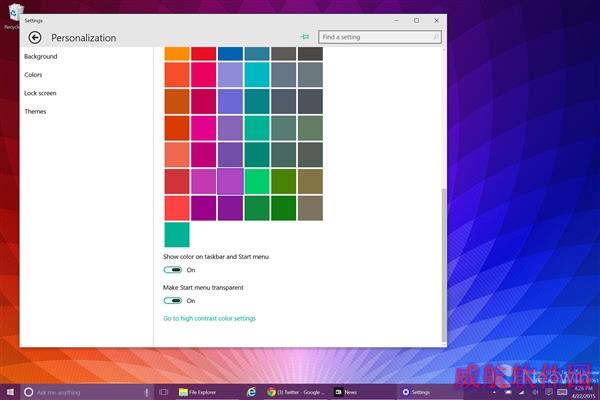 靓！Windows 10 Build 10061海量图赏