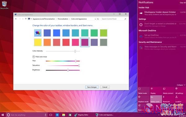 Windows 10再曝新图：这么多主题颜色