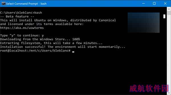 Win10使用进阶：一周年更新14316如何开启Linux Bash命令行