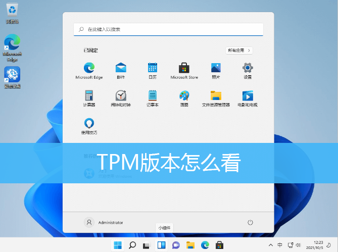 TPM版本怎么看