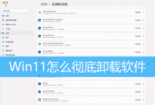 Win11怎么彻底卸载软件|Win11应用卸载方法-字节律动