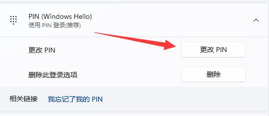 更改 PIN