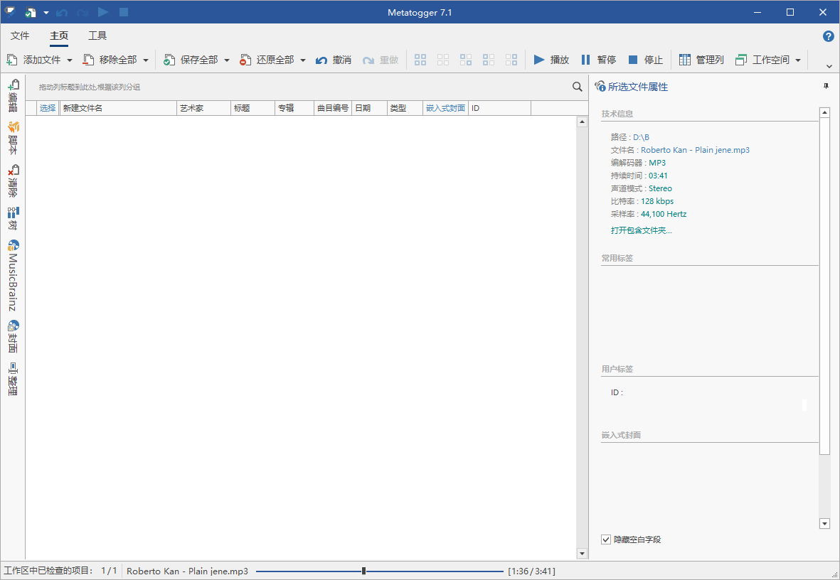 音频编辑Metatogger v7.1.4.2优化版